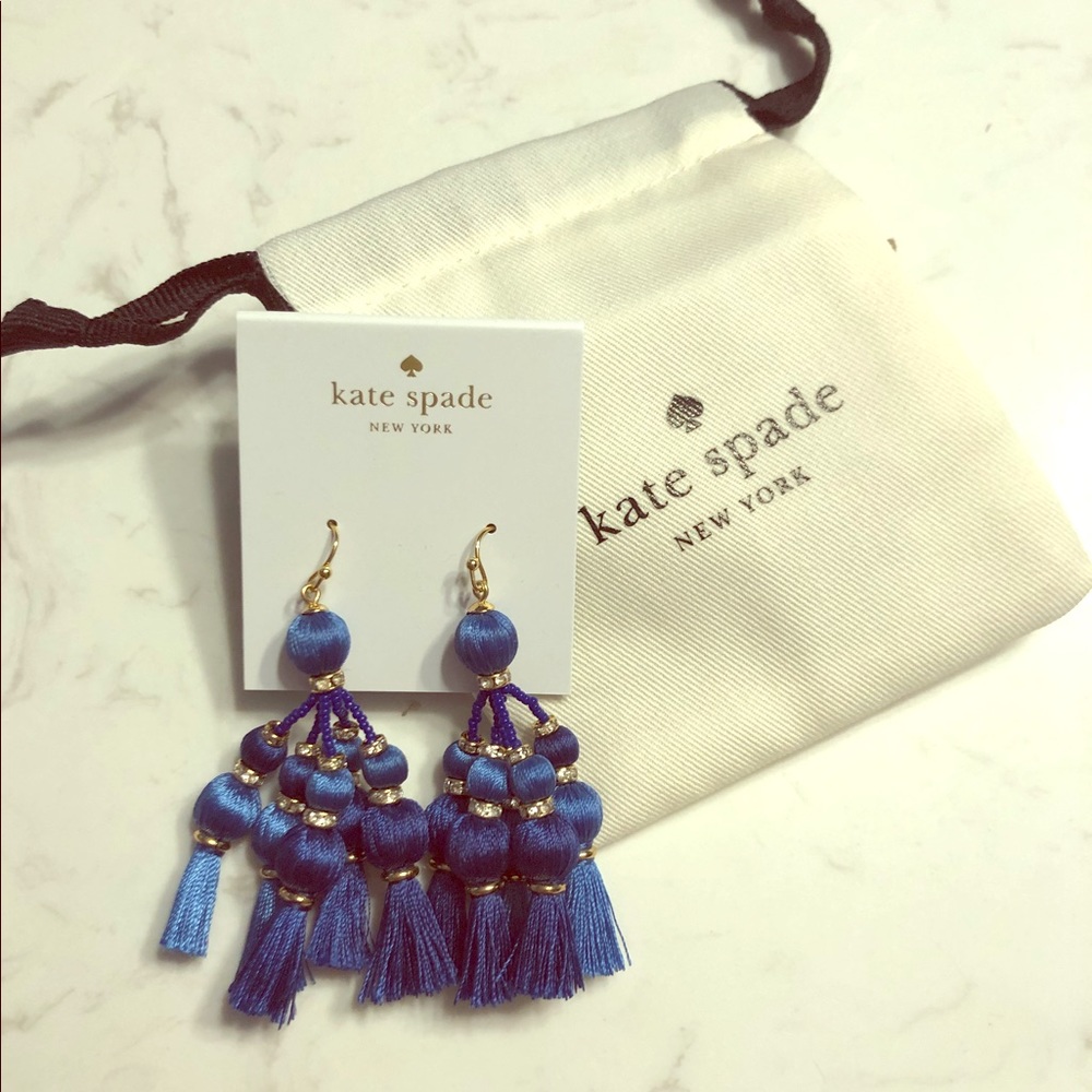Blue Multi Pretty Poms Earrings